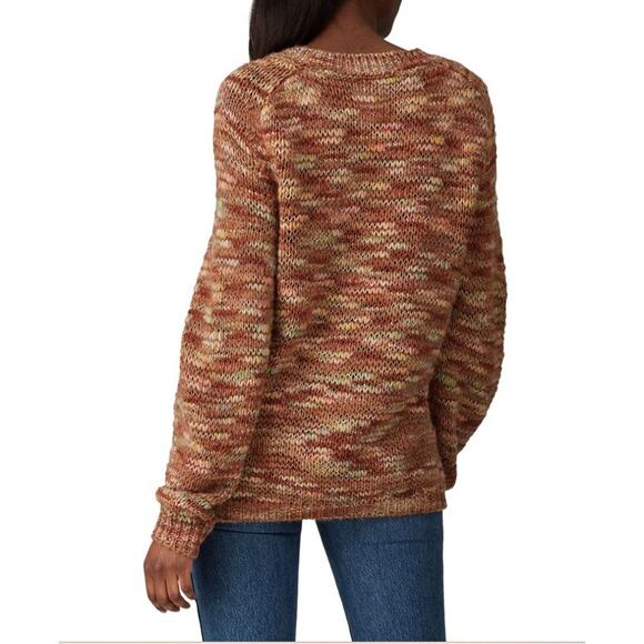 Vanessa Bruno Pullover Wool Blend Raglan Crewneck Sweater Multicolor Womens S - Picture 2 of 8